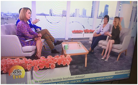 Agnieszka Wielgosz and Stivali on “Good Morning TVN” :)